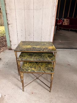 Set of 3 decorative coffee tables