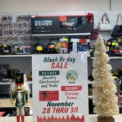 25% OFF SALE EXTENDED THRU 12/1!