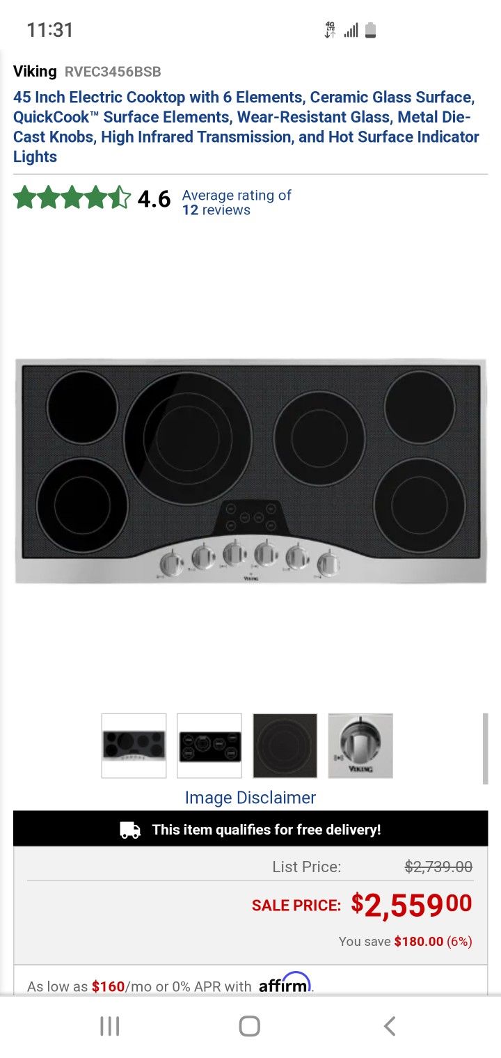 Electric Viking Stove