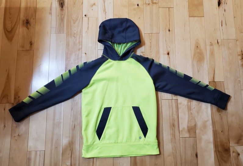 NEW Xersion Boys Neon Yellow & Gray Hoodie (M 10/12)