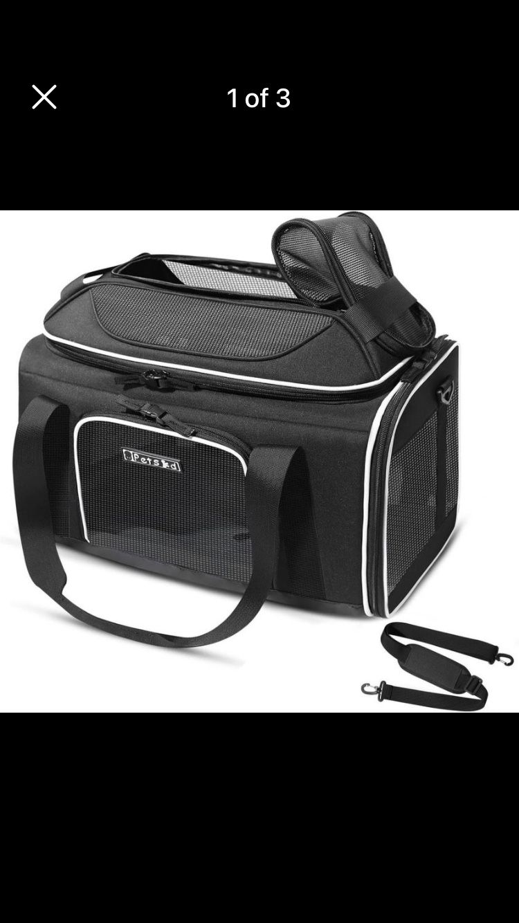 *NEW*(328) Petskd Top-Expandable Pet Carrier