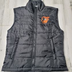 Baltimore Orioles MLB Full Zip Puffer Vest Men's Size M