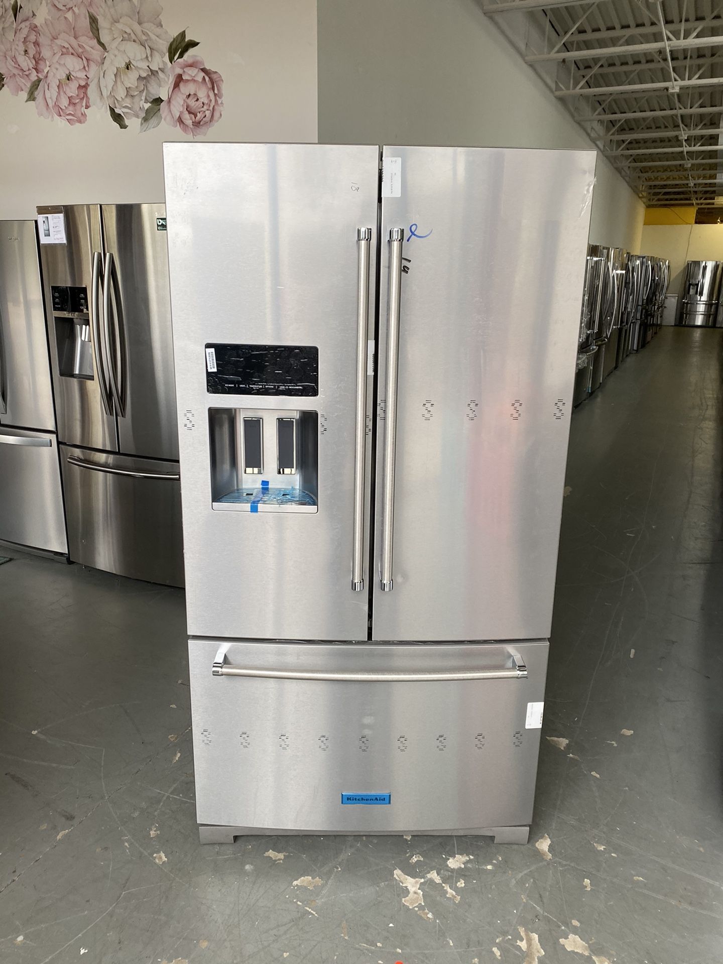 NEW KitchenAid 36" PrintShield Stainless Steel French Door Refrigerator - KRFF507HPS