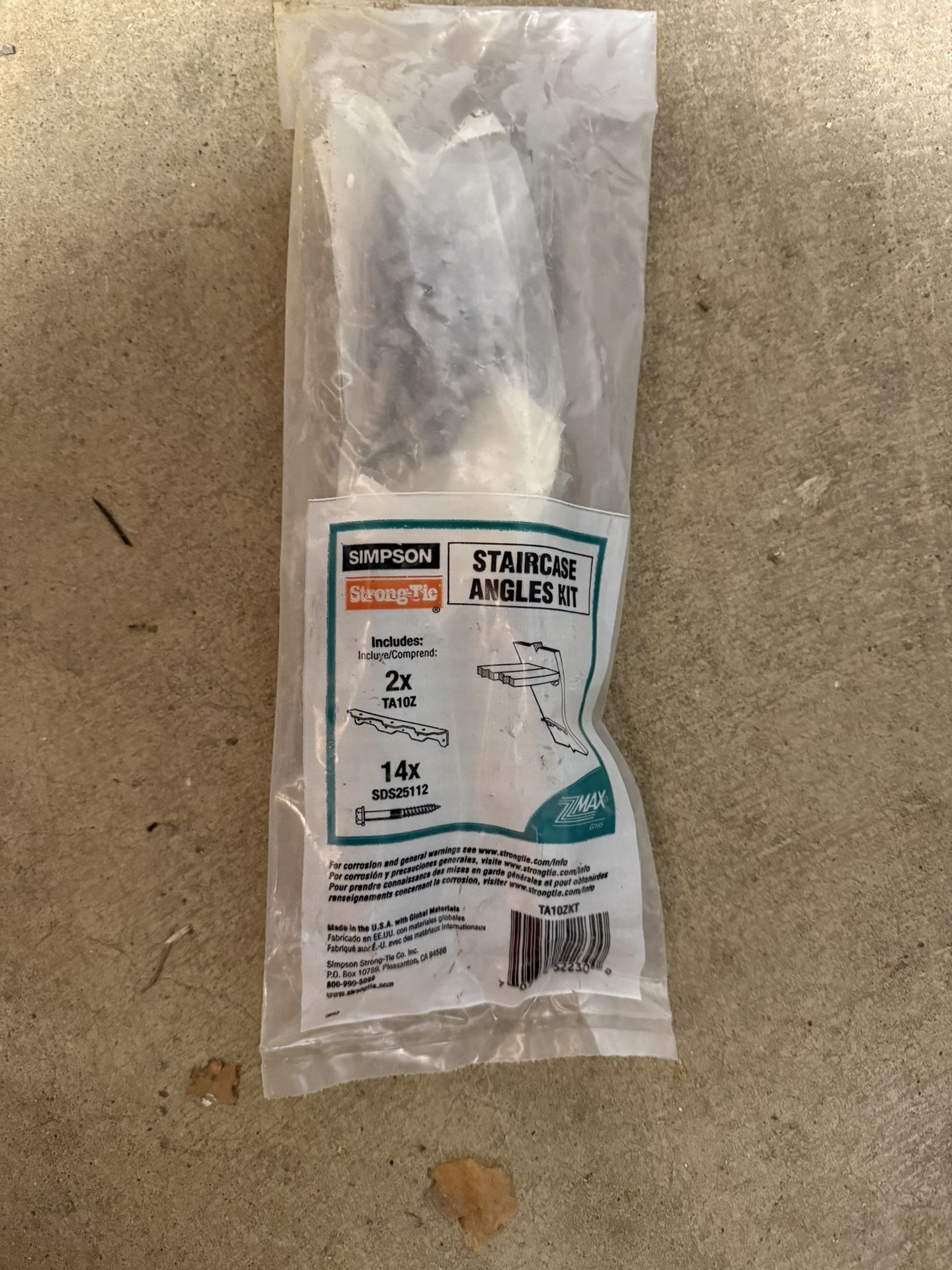 Simpson Staircase, Angles Kits