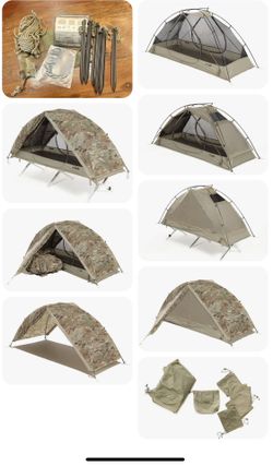 LiteFighter 1 Tent + Cold Weather Kit + Ground Sheet excellent