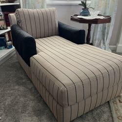 Striped Chaise Lounge  Custom made by Classic Gallery