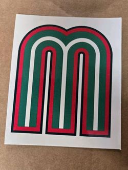 Printed Mexico Soccer League Adhesive White Background Vinyl Sticker