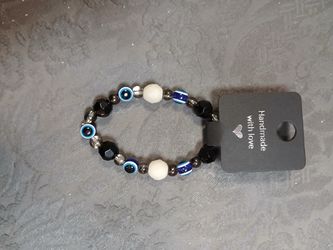Evil Eye Bracelet with beads