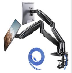 New HUANUO Dual Monitor Stand for 13″–40″