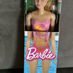 New Barbie In Swimsuit Full Size Doll
