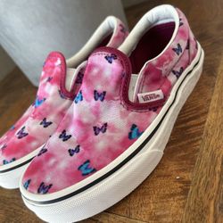 Girls Vans Slip On Butterfly Sneaker