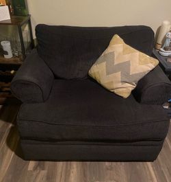 Navy blue couch