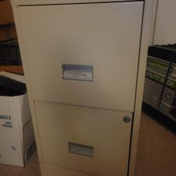 2-Drawer Steel File Cabinet with Lock