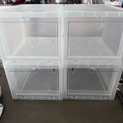 Shoe boxes set of 4 Container Store