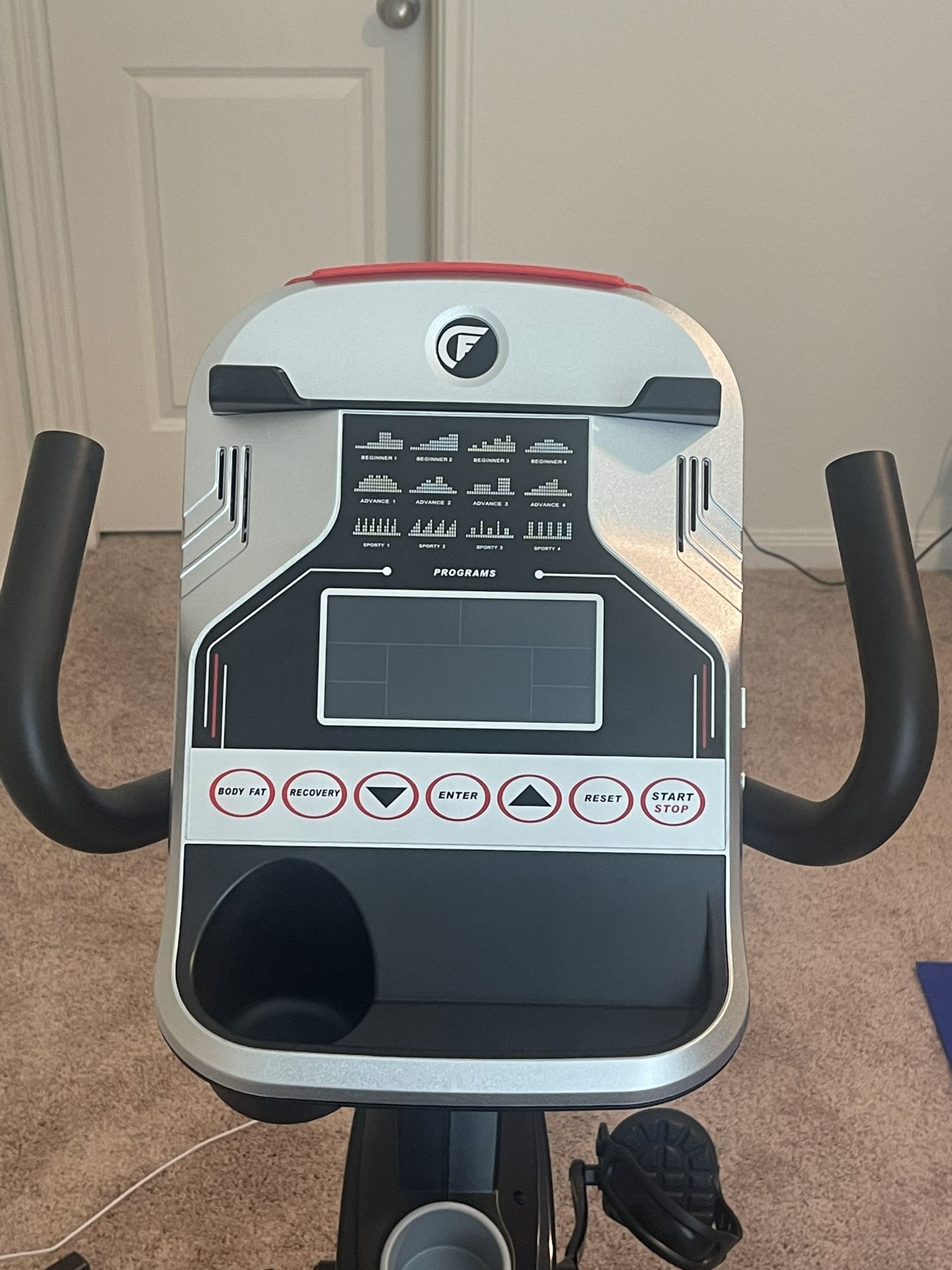 Recumbent Magnetic Exercise Bike with Heart Rate Monitor Circuit