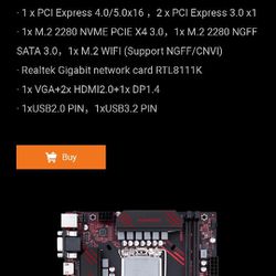 HUANANZHI H610M-PLUS LGA1700 Motherboard ; Memory standard. Support dual channels DDR4