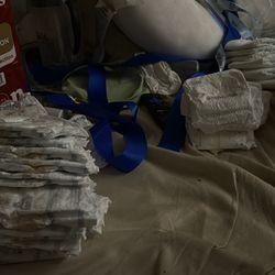 120 Huggies Newborn Diapers And 6 Pampers Newborn Diapers