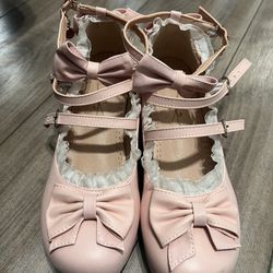 Pink Lolita Style Shoes Size 8