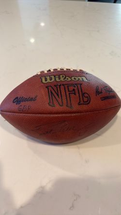 Brett Favre signed football