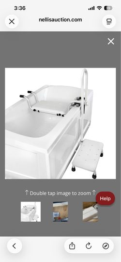 3 In 1 Bathtub Safety Rail With Step Stool & Seat For Seniors, Elderly Tub Transfer | Secure Bathroom Assistant & Tub Shower Chair With Non-Slip Handl