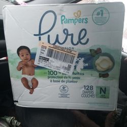 Pampers  Newborn 128 Pk Plant Based Skin Protection Diapers