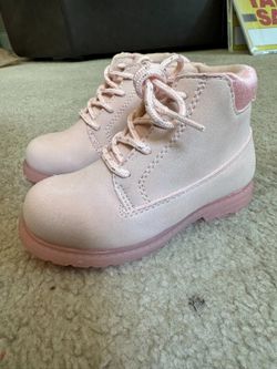 Toddler Girls Pink Boots Size 10 by OshKosh
