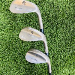 Cleveland 52*, 56* & 60* Wedges with Steel Shafts