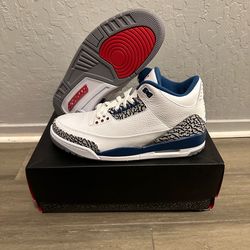 Nike Air Jordan 3 Retro True Blue 2011 Men’s Size 10.5