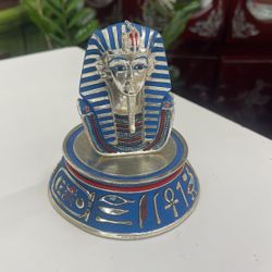 Mask of Tutankhamun figurine tesori hand painted Egypt Egyptian Art