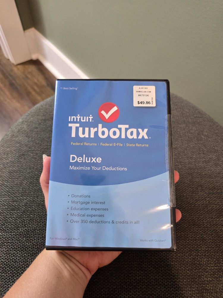 Intuit 2015 Turbotax Deluxe Federal Returns For Tax Year 2015