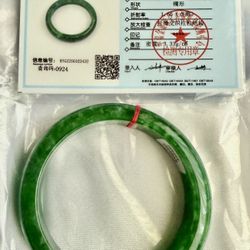 55 mm Jade Bangle Bracelet 100% Genuine Grade A Burmese 