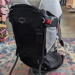 Osprey Poco Black hiking child carrier backpack baby back pack