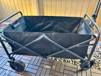 Black Folding Heavy Duty Utility Wagon