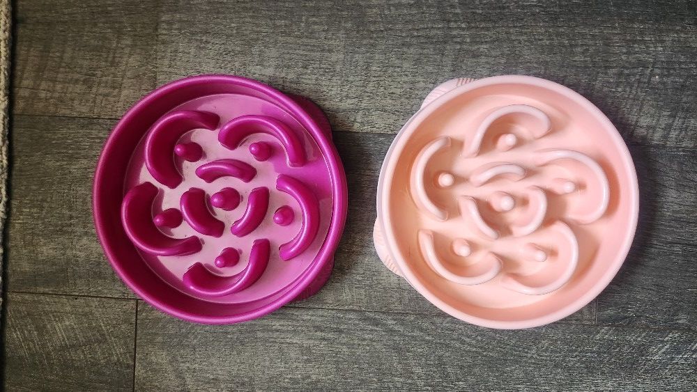 Mateey Dog Bowls Set Of 2-slow Feeder