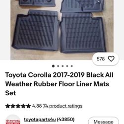 Toyota corolla floor mats