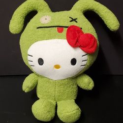 Hello Kitty Uglydoll Ugly Doll 9” Ox Green Monster GUND Stuffed Plush Toy

