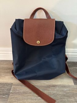 Longchamp navy backpack