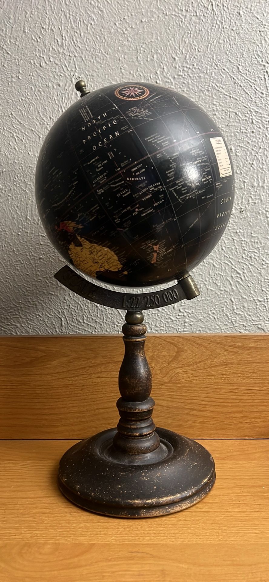 Vintage Black Globe