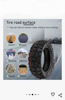 Scooter Tubeless Tires (Set 2Pcs) 10" 10x3 /80-65-6 New See Pics for Details Asking $50 for Set or $30 for Single tire Firm on Price