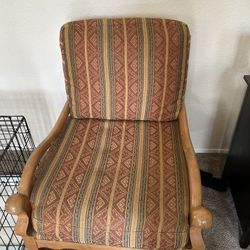 Two Big Wooden Chairs
