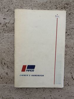 Piper Cherokee 235C Owner’s Handbook (1968)