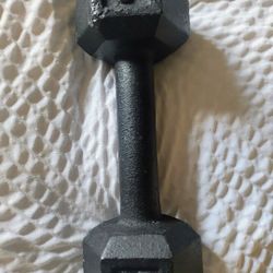 Used Mint Condition 1 Metal 8lb Dumbell