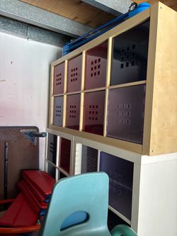 IKEA Kallax Shelf Unit with Storage Bins