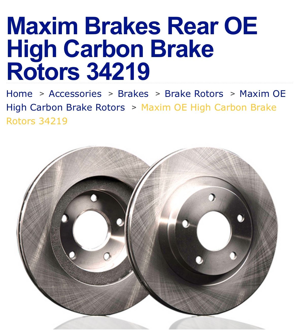 Disc Rotors 34219-DZ (2)