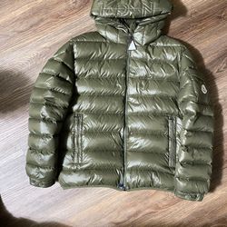 Army Green Moncler Puffer