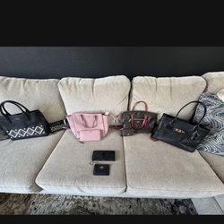 Coach Purse & Kate Spade With Matching Wallets 