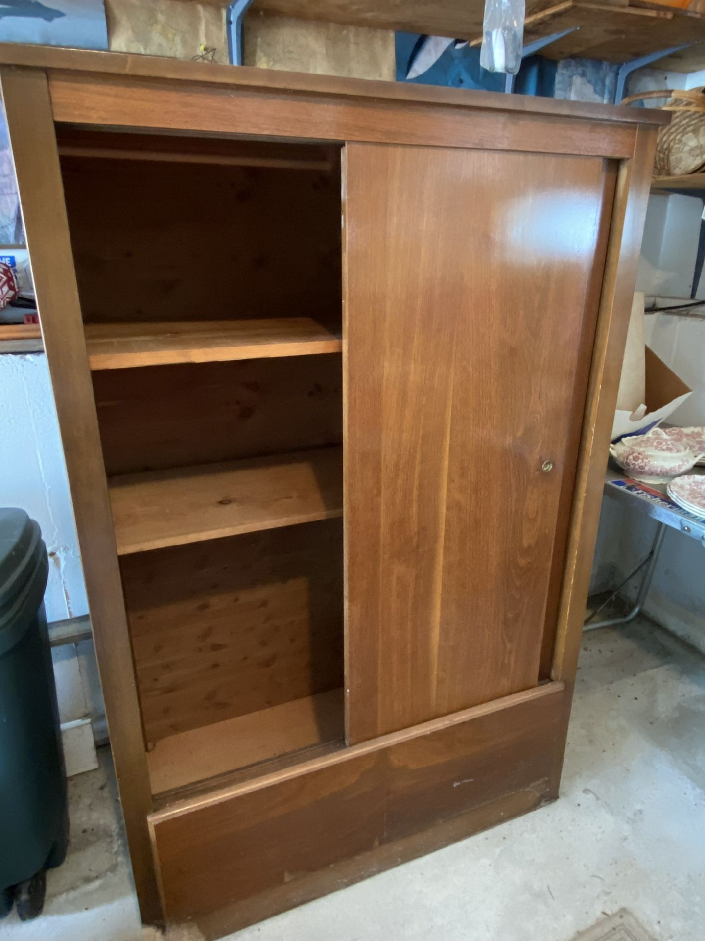 Maple Cedar Lined Closet With Sliding Doors