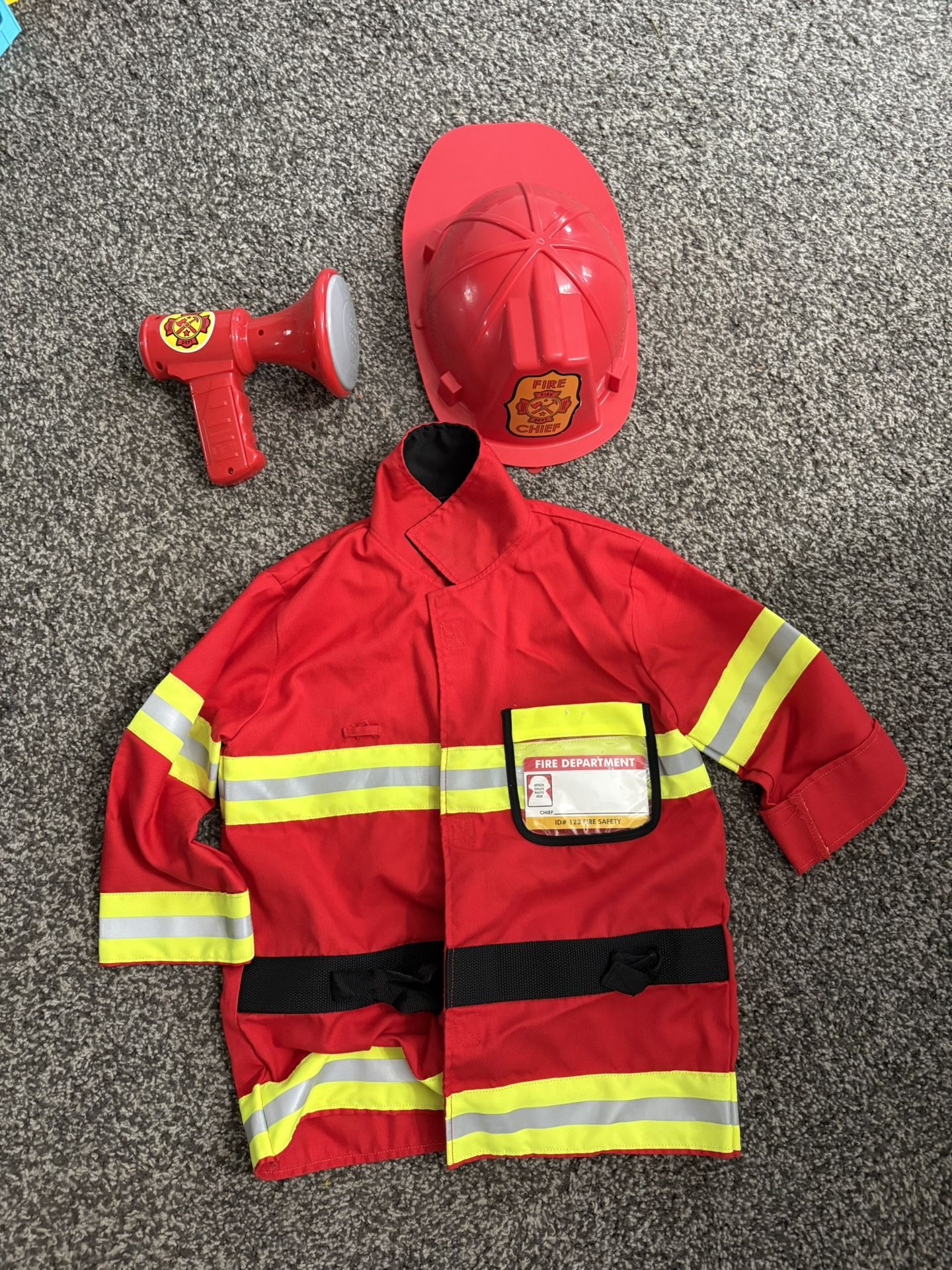 Toddler Fire Fighter Costume (3-4 Yr Old Best Fit) - Great Condition