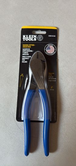 Klein Diagonal Cutting Pliers, Angled Head, 8-Inch