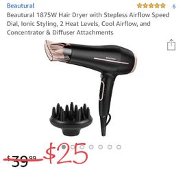 Ionic hair dryer
